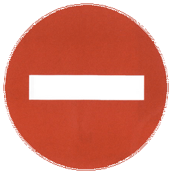 No entry.