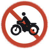 Motorcycles prohibited.