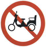 Rickshaws prohibited.