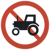 Tractors prohibited.