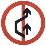 Overtaking prohibited.