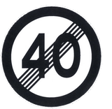 End of the speed limit.