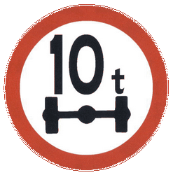 Vehículos que superan la carga por eje prohibidos.