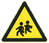 Warning for children.