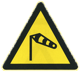 Warning for strong crosswinds.