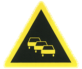Warning for traffic queues.