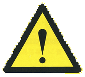 Warning for a danger with no specific traffic sign.