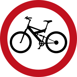 Vorgeschriebener Radweg.