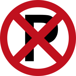 Halten und Parken verboten.