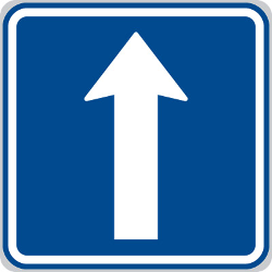 Tek yönlü yol.