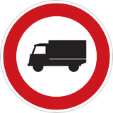Lastwagen verboten.