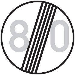 End of the speed limit.