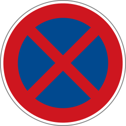 Parking and stopping prohibited.