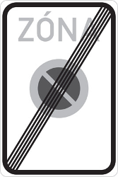 End of no-parking zone.