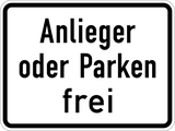 Parking allowed for residents and their visitors.
