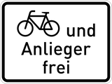 Cyclists and residents allowed.