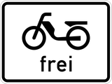 Mopeds allowed.
