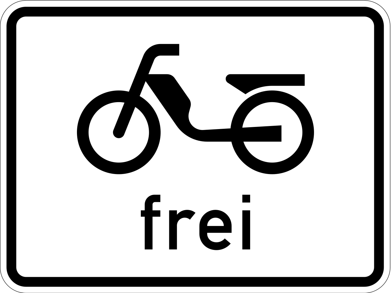 Mopeds allowed.