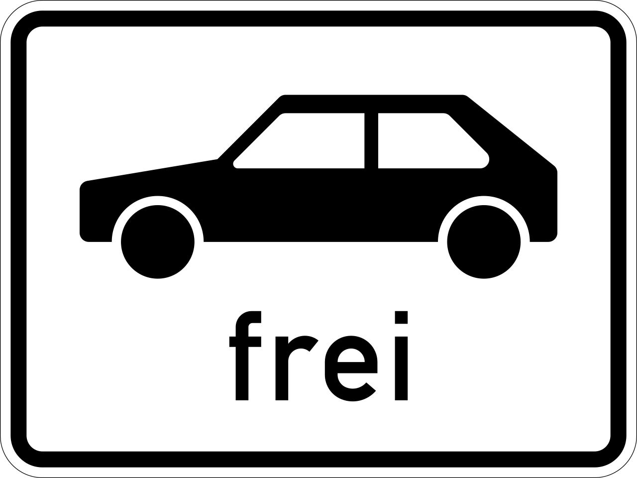 Cars allowed.