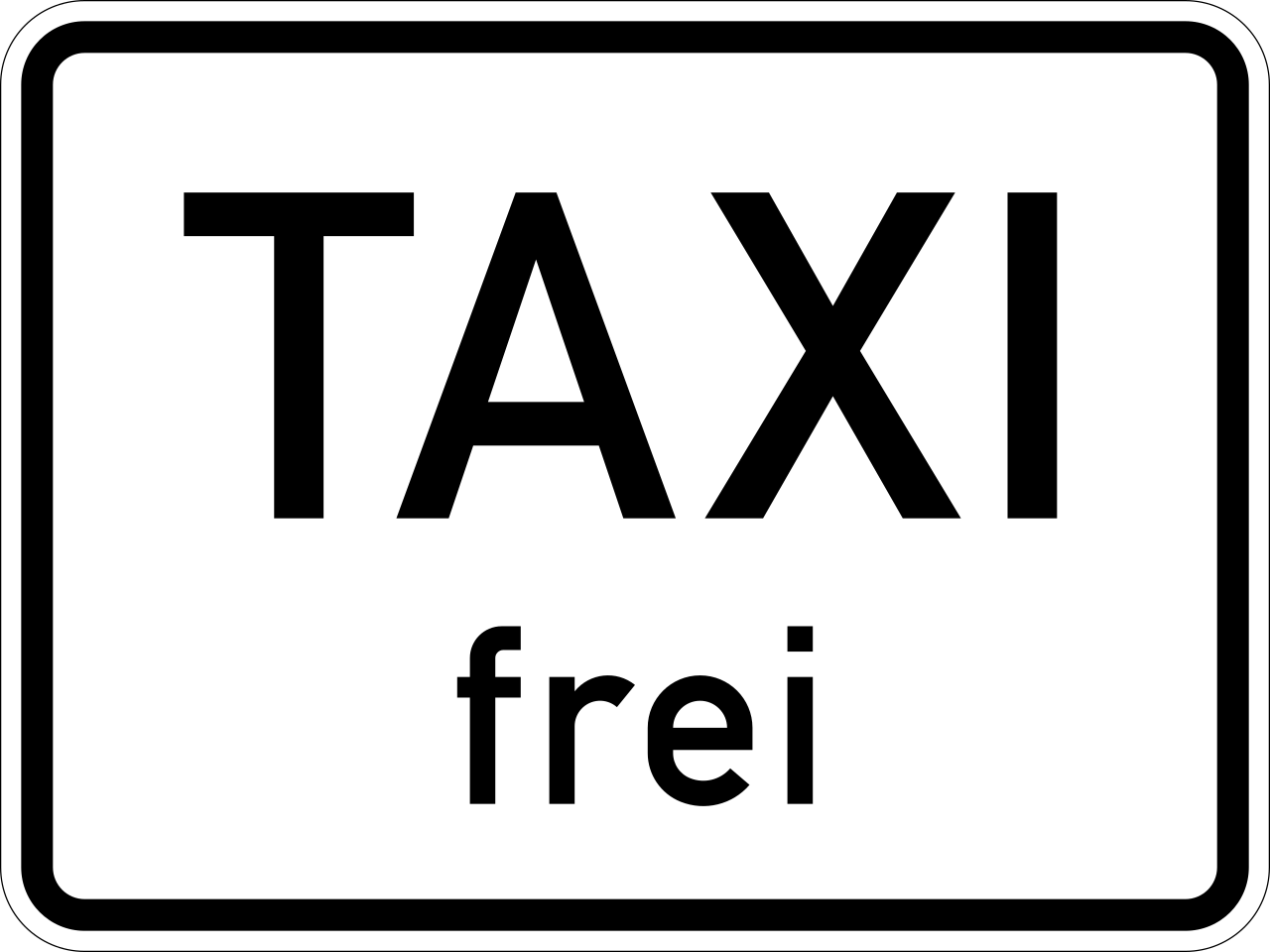 Taxis allowed.