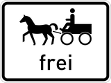 Horse-drawn vehicles allowed.