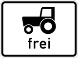 Tractors allowed.