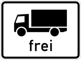 Trucks allowed.