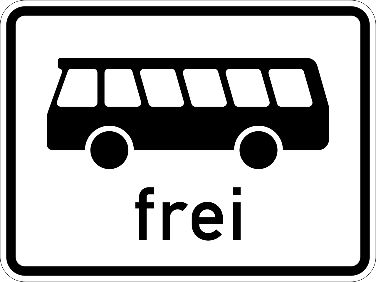 Buses allowed.