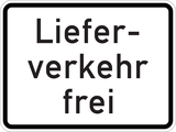 Delivery vehicles allowed.