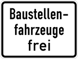 Construction vehicles allowed.