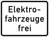 Electric vehicles allowed.