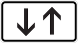 Traffic in both directions.