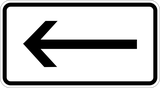 To the left.
