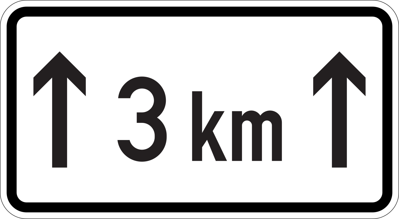 For ... kilometres.