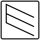 Angle parking to the left.