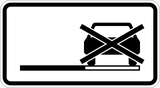 Parking on shoulder prohibited.