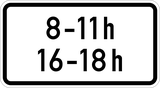 During the times shown.