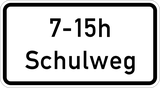 School route during the time shown.
