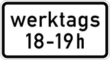 On working days during the time shown.