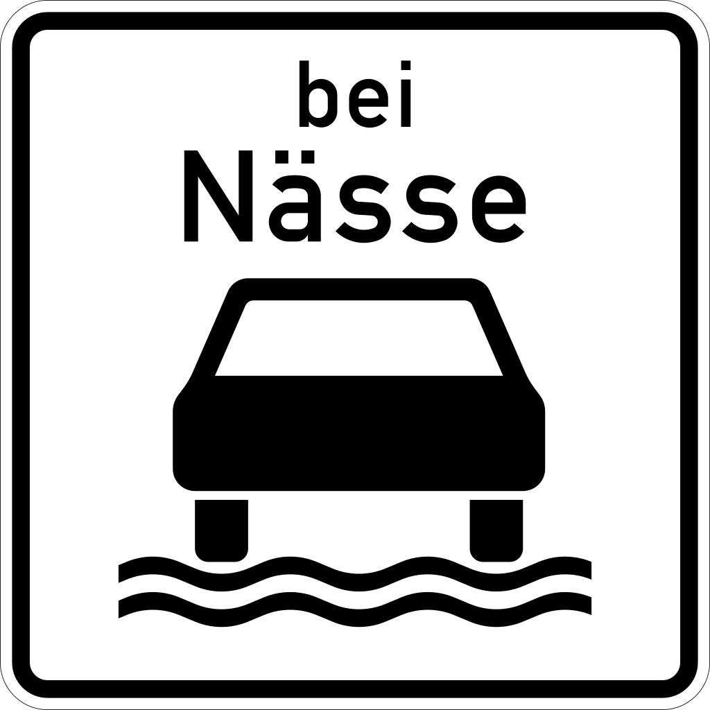 Aquaplaning.