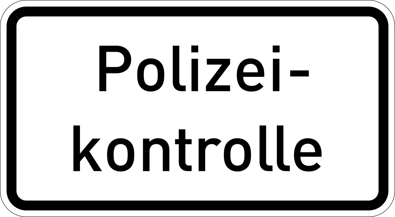 Police checkpoint.