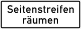 End of driving on the shoulder or verge.