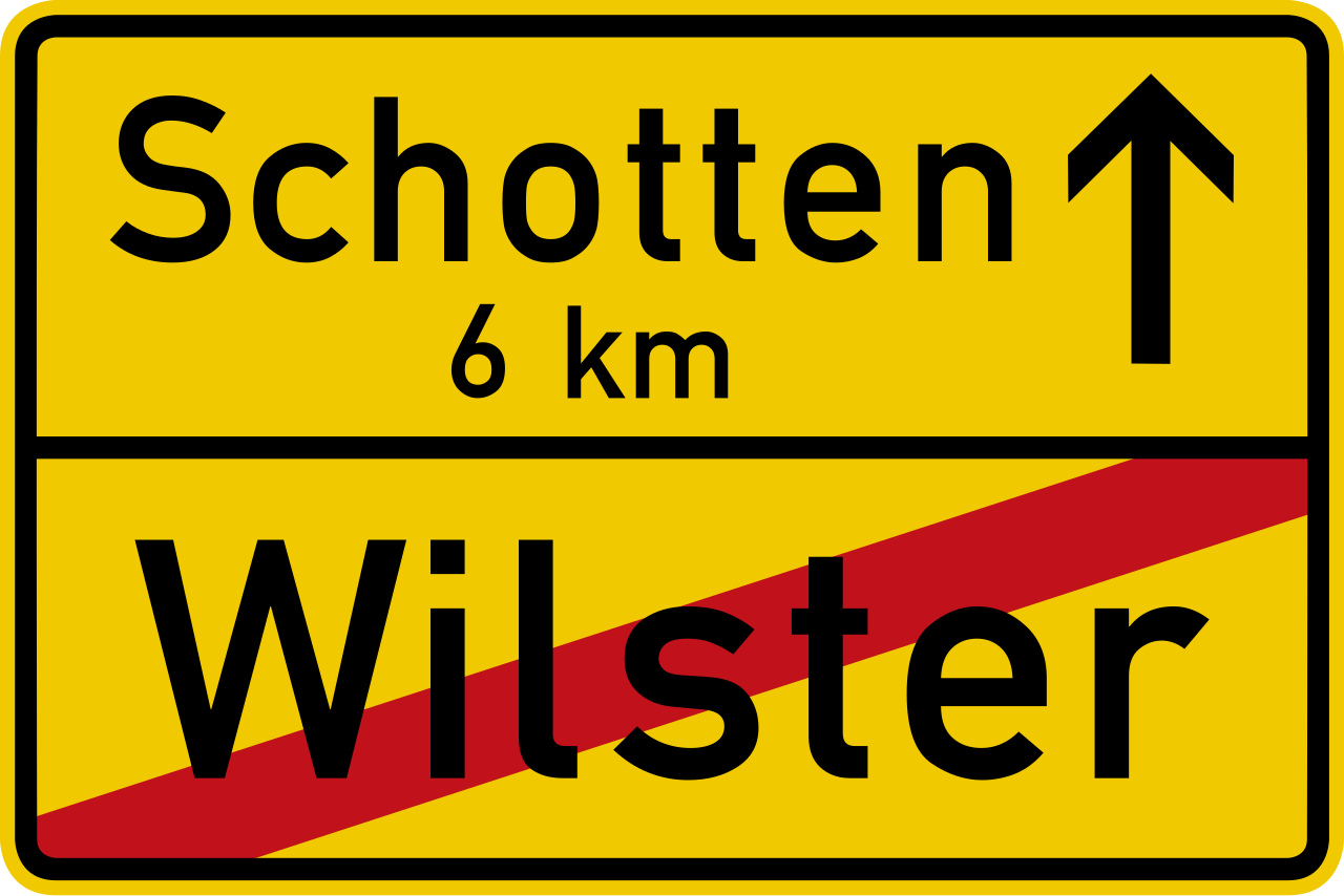 End of city limit.