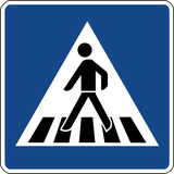 Crossing for pedestrians.