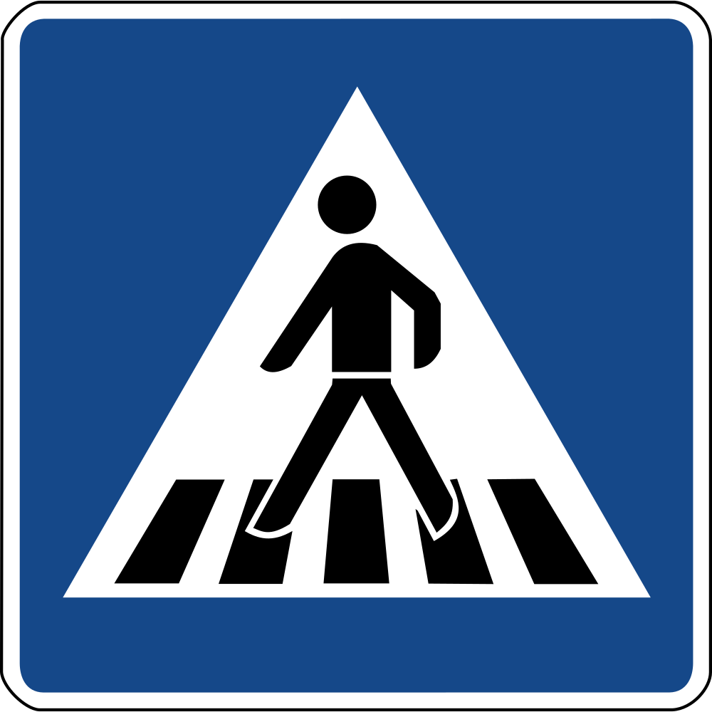 Crossing for pedestrians.