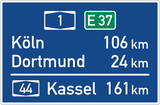 Information about the destination and distance.