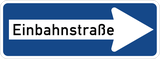 Road with one-way traffic.