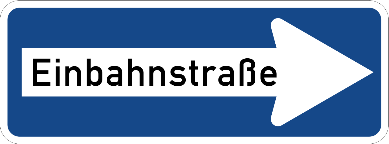 Road with one-way traffic.