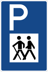 Parking area for hikers.