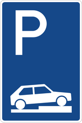 Parking only allowed partially on the verge or pavement.
